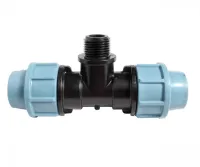 Тройник компрессионный Unidelta 32 х 1" х 32 с наружной резьбой