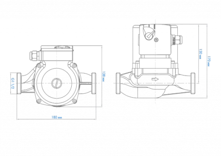 Циркуляционный насос Джилекс «ЦИРКУЛЬ» 25/80  PREMIUM