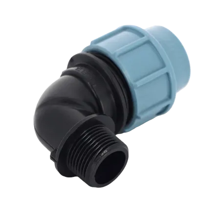 Колено компрессионное (угол) Unidelta 32 х ¾" с наружной резьбой