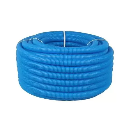 Труба защитная гофрированная D вн./нар. 22/27мм (синяя) Труба защитная гофрированная D вн./нар. 22/27мм (синяя)