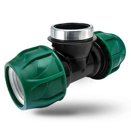 Тройник компрессионный Poelsan 25 x 1" x 25 с внутренней резьбой