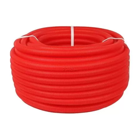 Труба защитная гофрированная D вн/нар. 22/27мм (красная) Труба защитная гофрированная D вн/нар. 22/27мм (красная)