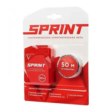 Уплотнительная нить Sprint 50м бокс+ 50м катушка Уплотнительная нить Sprint 50м бокс+ 50м катушка