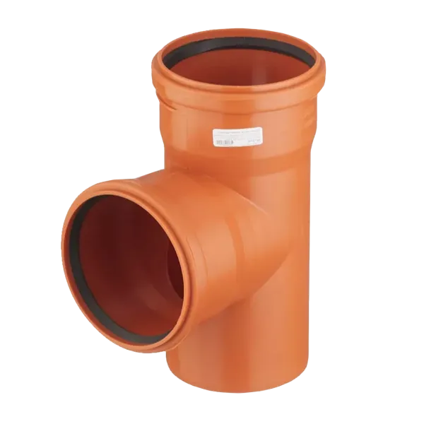 Тройник VALFEX 87.5⁰ градусов 110-110 для наружной канализации Тройник VALFEX 87.5⁰ градусов 110-110 для наружной канализации