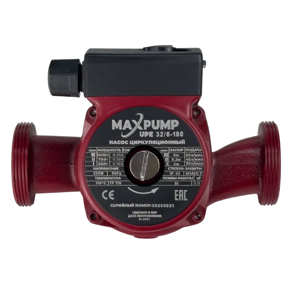 Циркуляционный насос MAXPUMP UPE 32/6-180 Циркуляционный насос MAXPUMP UPE 32/6-180