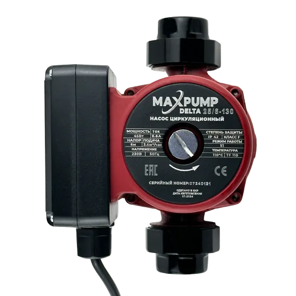 Циркуляционный насос MAXPUMP DELTA 25/6-130 Циркуляционный насос MAXPUMP DELTA 25/6-130