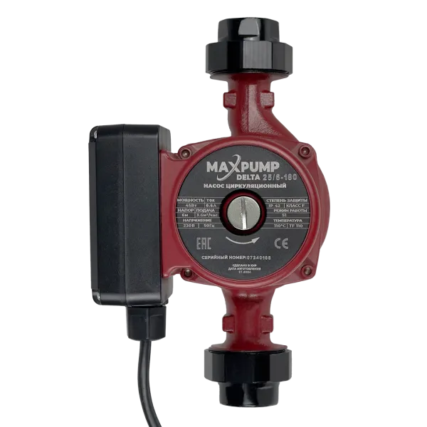 Циркуляционный насос MAXPUMP DELTA 25/6-180 Циркуляционный насос MAXPUMP DELTA 25/6-180